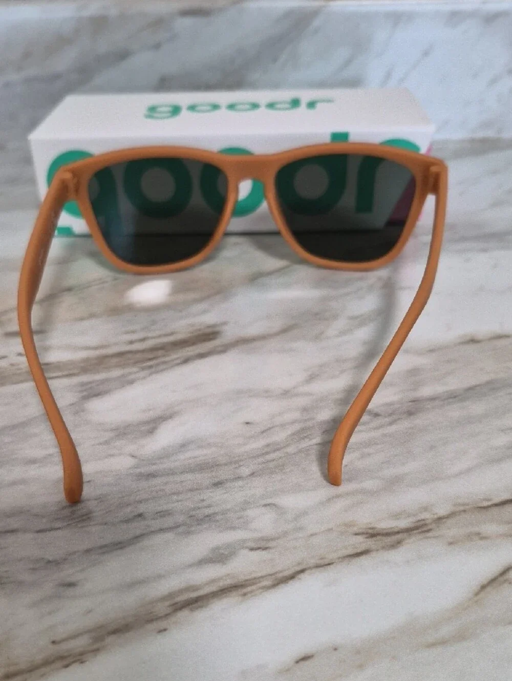 goodr Man's Orange Sunglasses with Dark Lenses